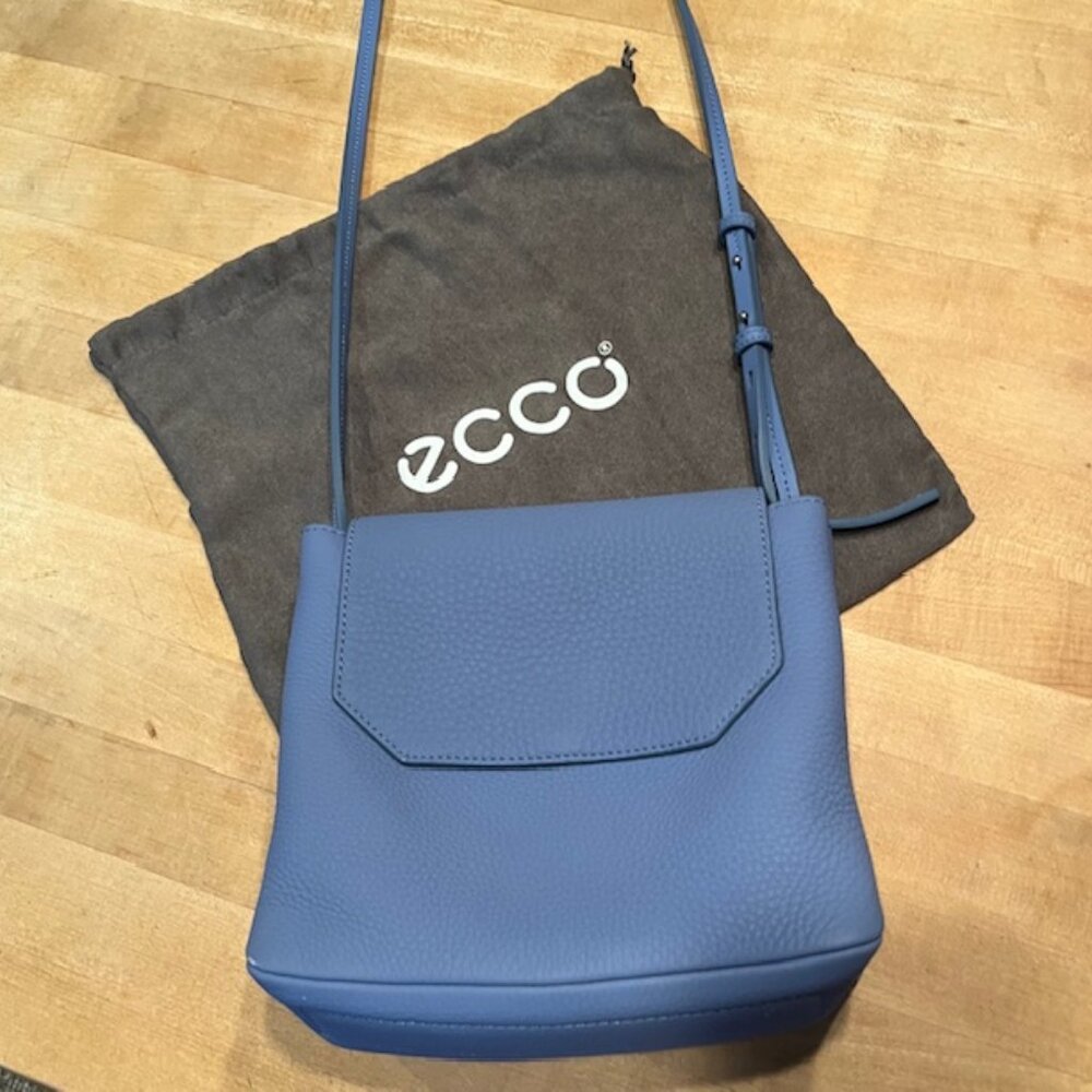 Cerulean Blue Leather Crossbody/Shoulder Bag – new